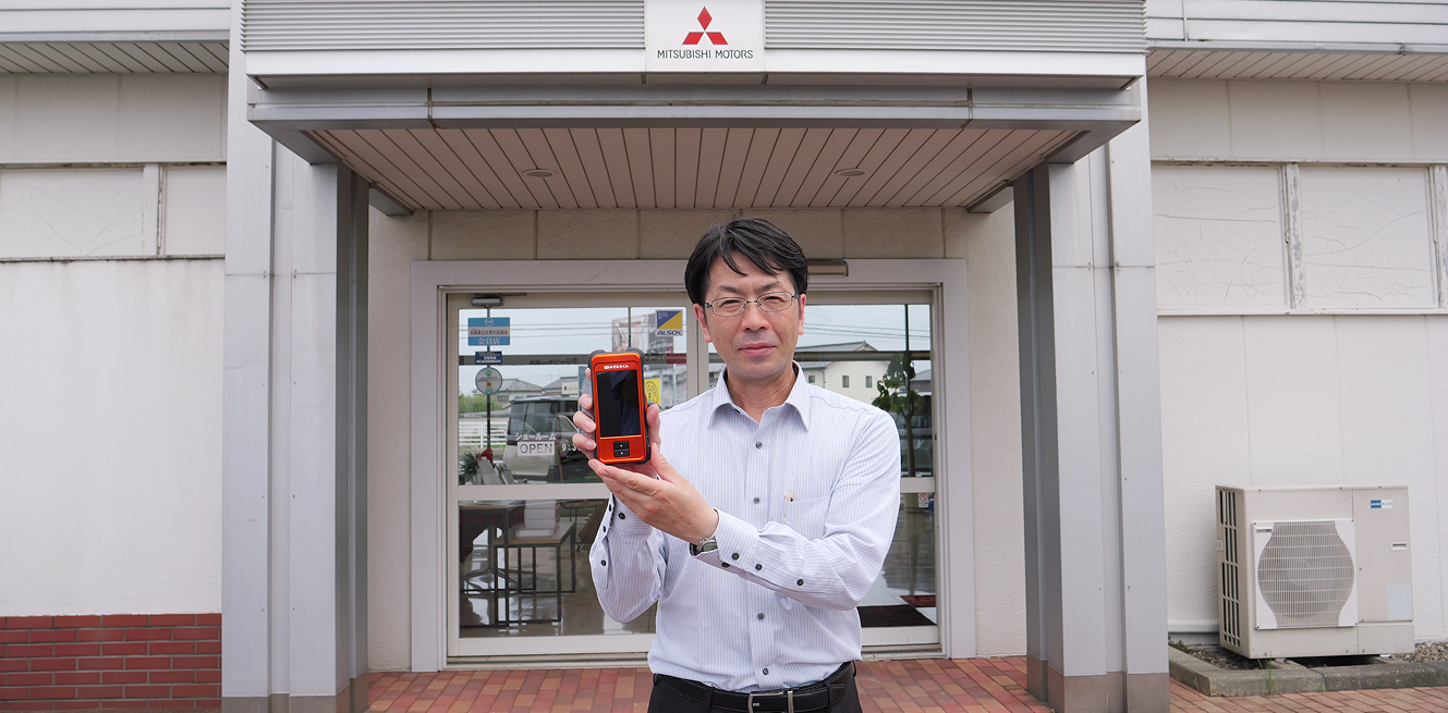 群馬自動車販売株式会社 飯島様とAIみぞみるくん
